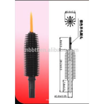 Silicone Plastic brush with Plastic Eyebrow Mascara Brush